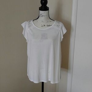 Cloud Chaser offwhite lace detailed shirt